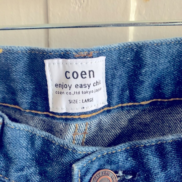 Coen Enjoy Easy Chic Japanese Mom Jeans Sz Large - Picture 2 of 6